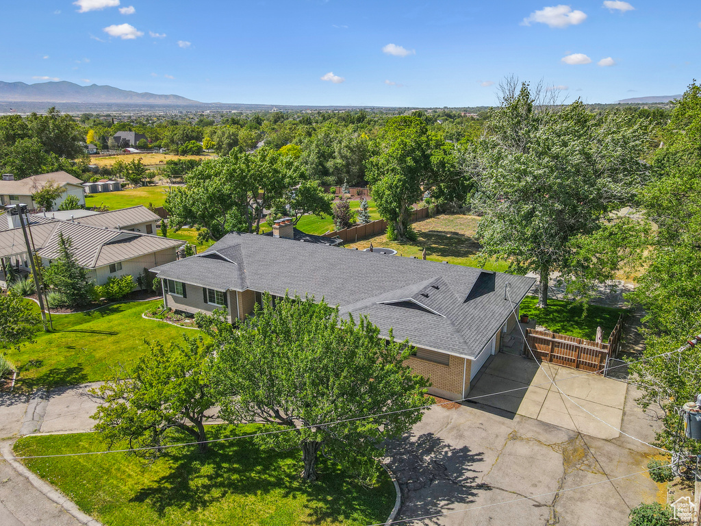 Aerial view of property and surrounding area