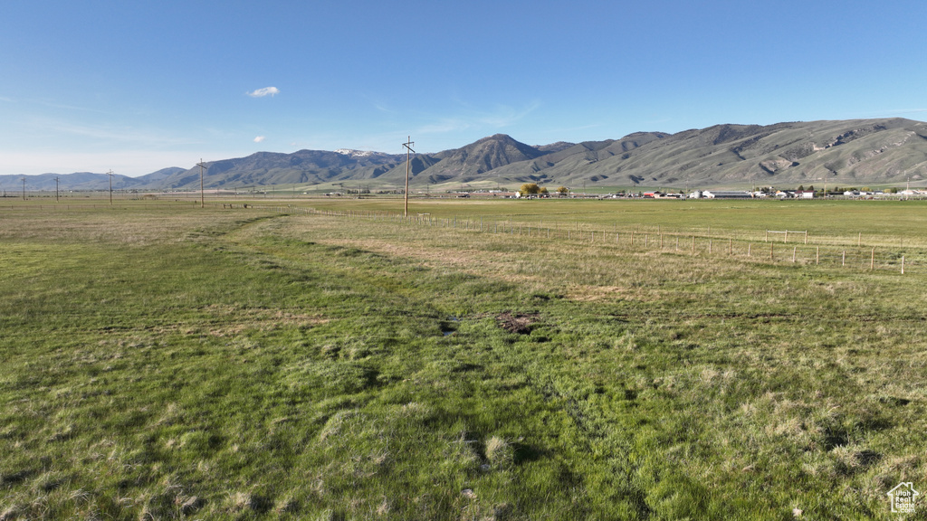 Mountain view featuring rural landscape and a pastoral area