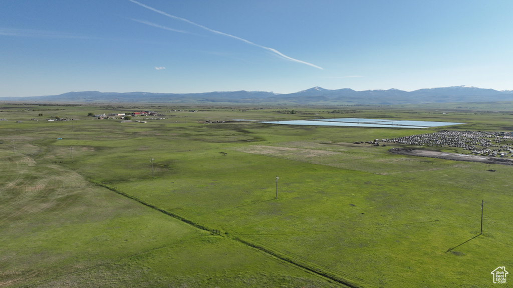 Mountain view featuring a large body of water
