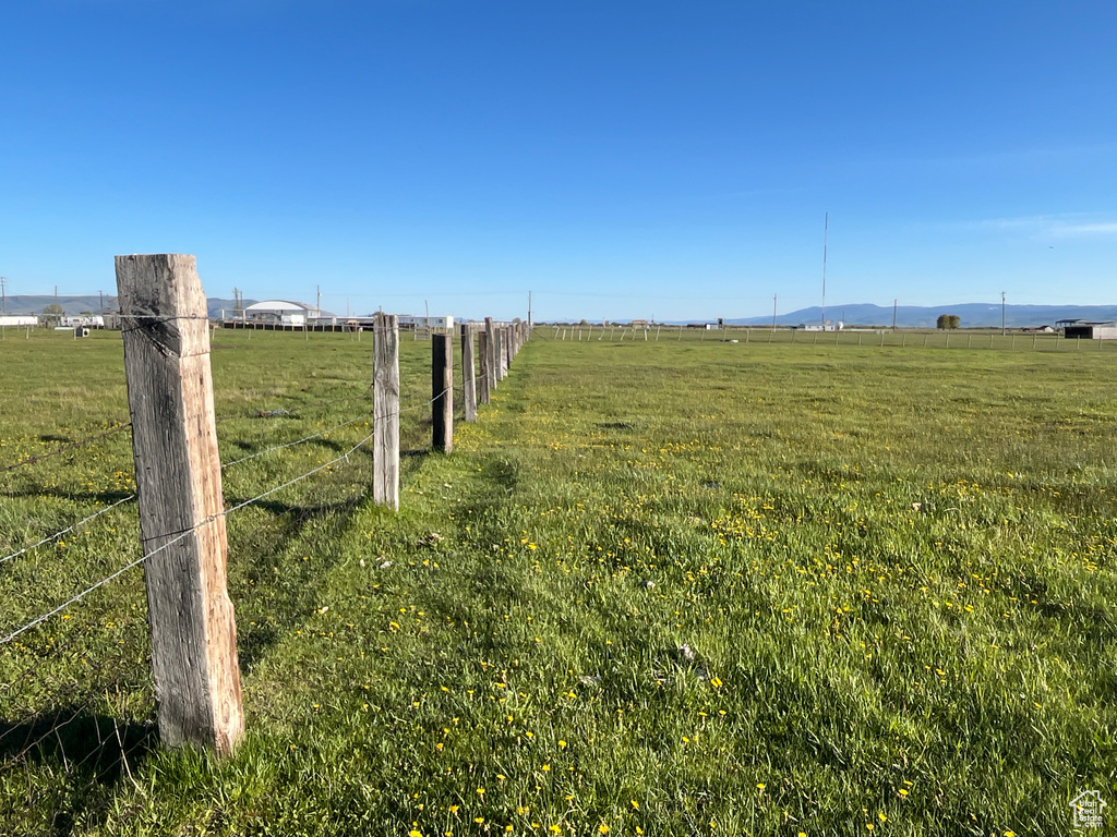 View of yard featuring a view of rural / pastoral area