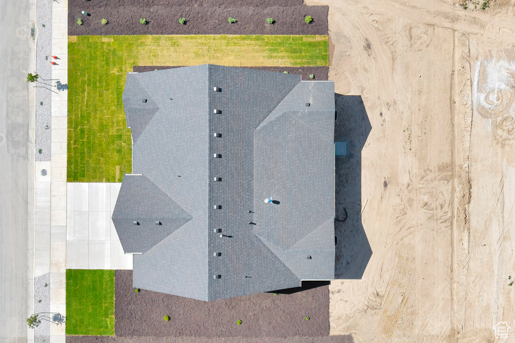 View from above of property