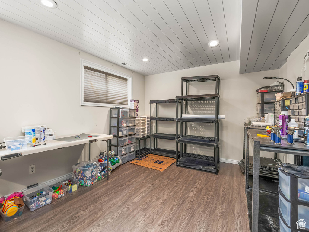 View of storage room