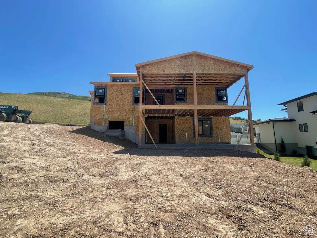 Rear view of house