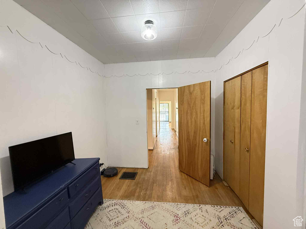 Bedroom featuring light wood-type flooring