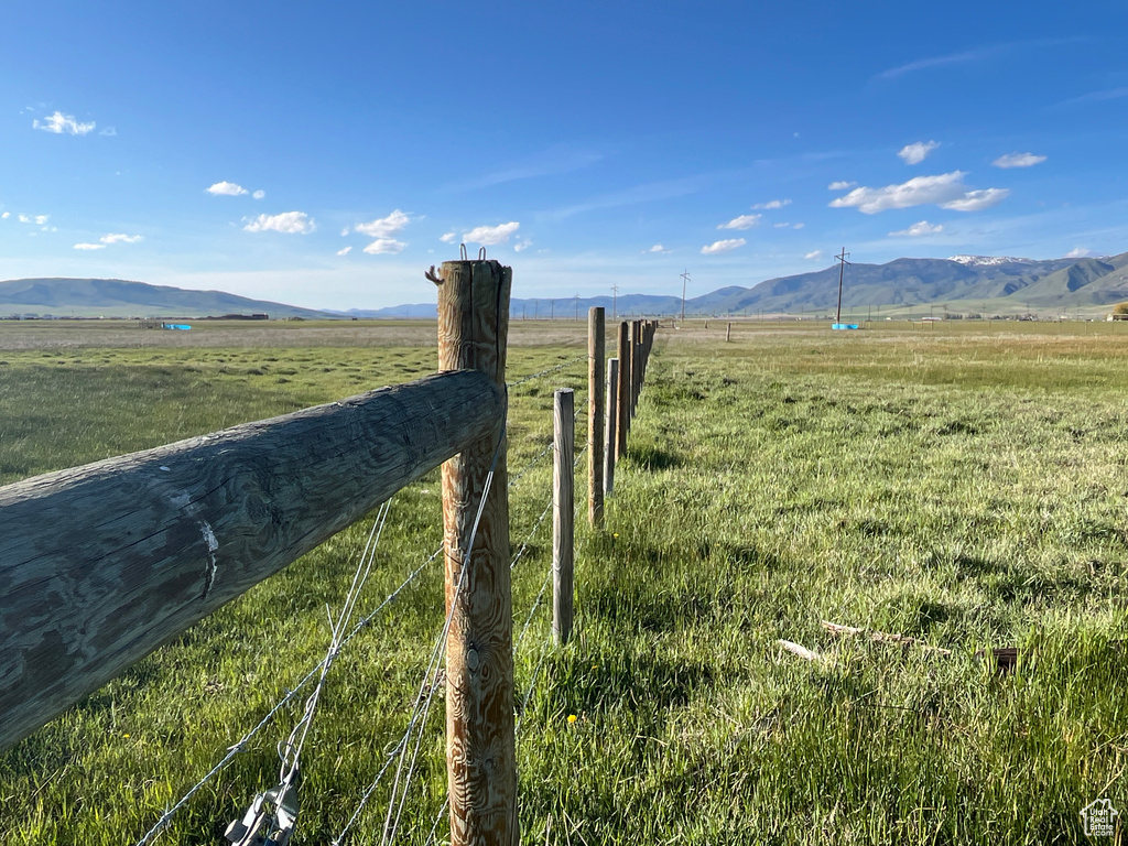 Mountain view featuring rural landscape