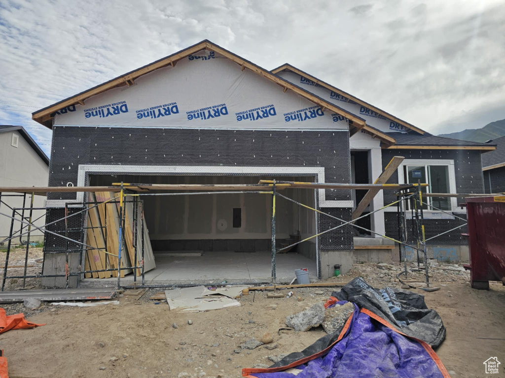 View of rear view of property