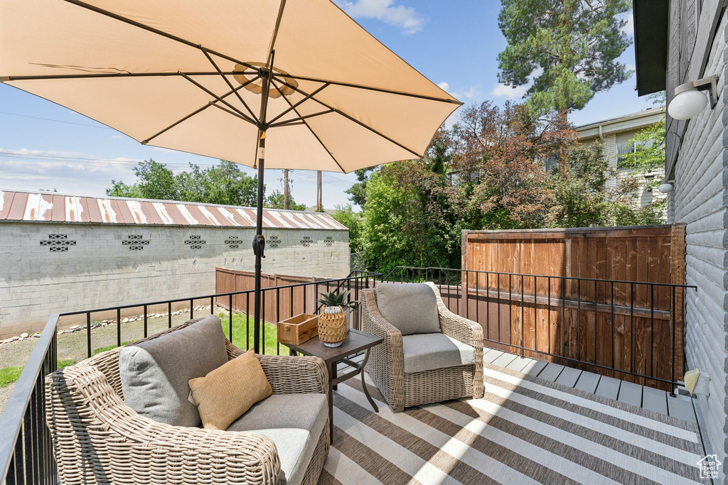 View of deck