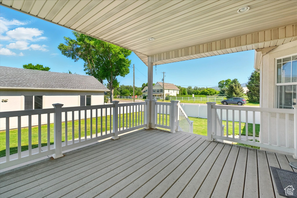 View of deck