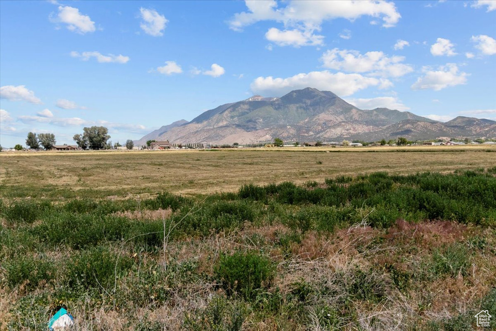 Mountain view with rural landscape