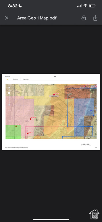 Map / location with property parcel outlined
