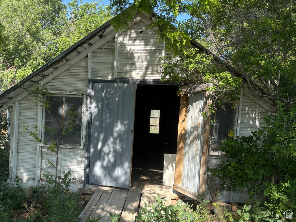 View of outbuilding