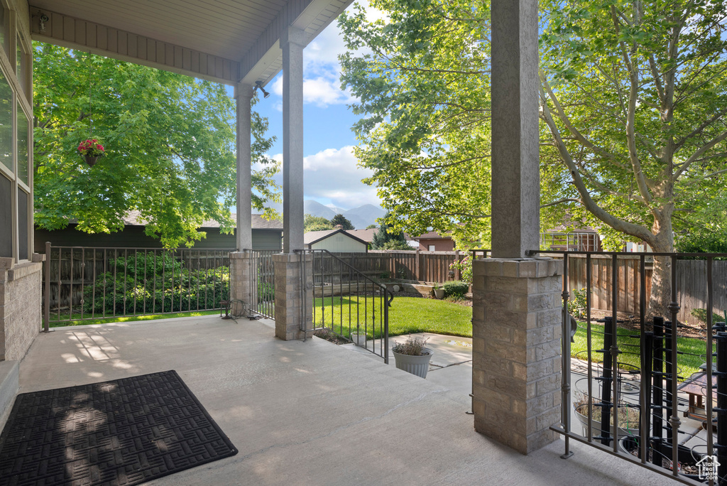 View of patio
