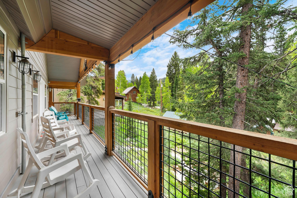 View of wooden terrace