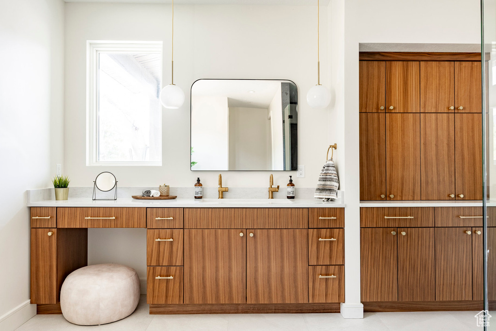Bathroom featuring vanity