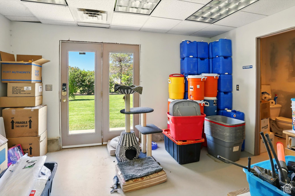 View of storage room