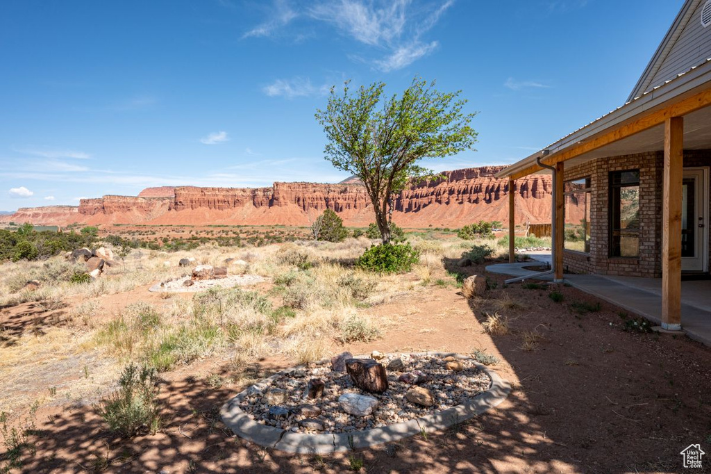 View of yard with a patio area
