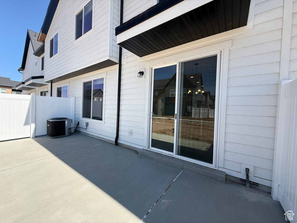 View of patio / terrace with central AC unit