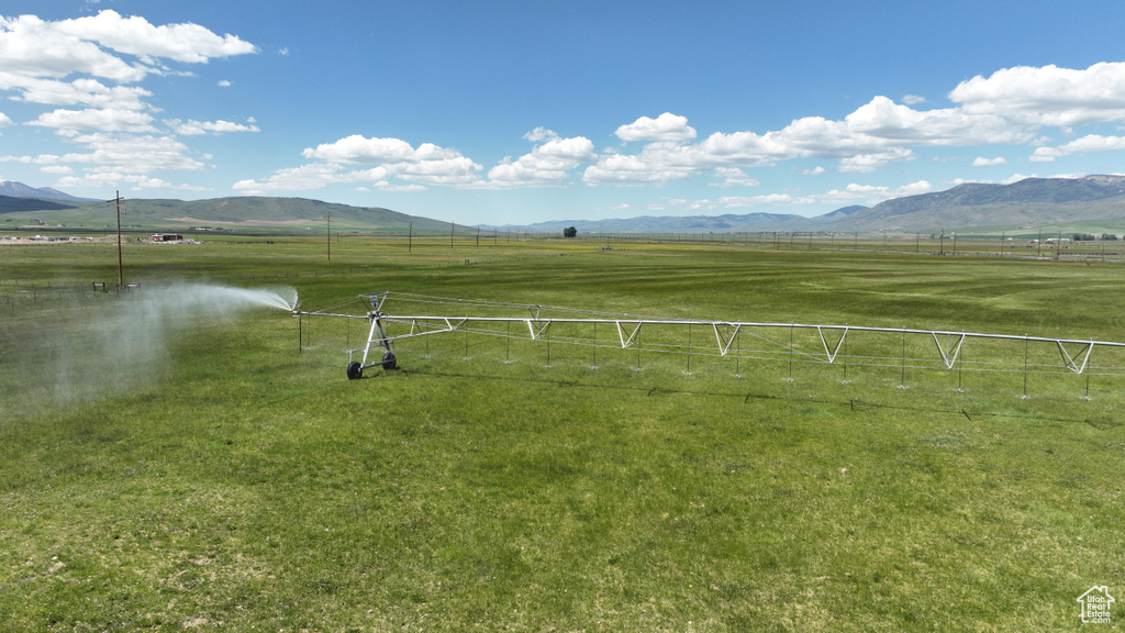 Mountain view featuring rural landscape and a pastoral area