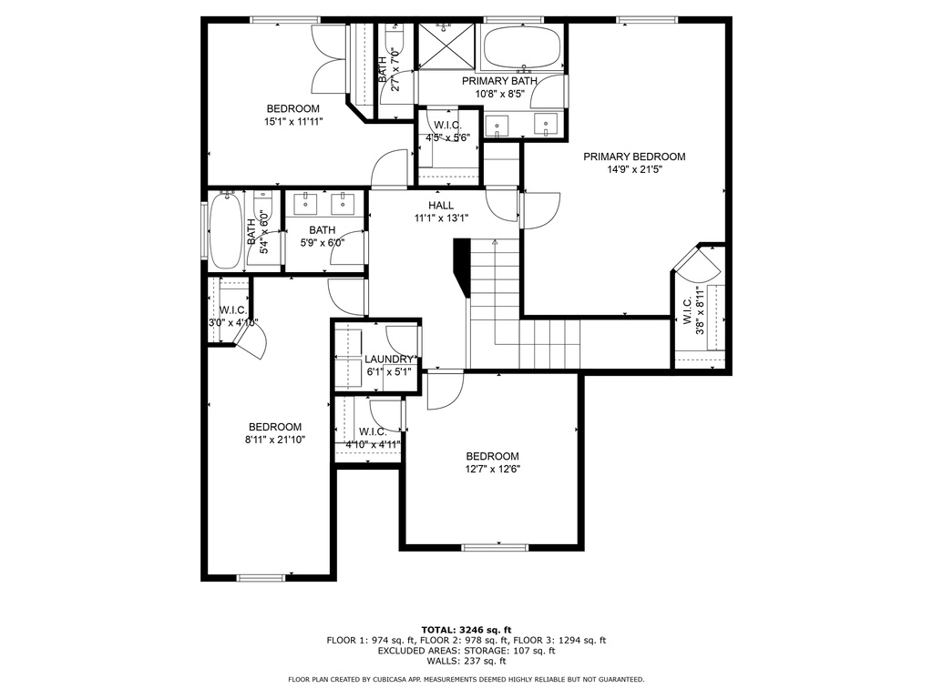 View of room layout