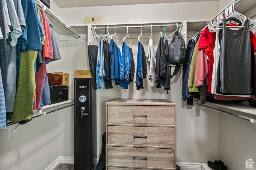 View of spacious closet