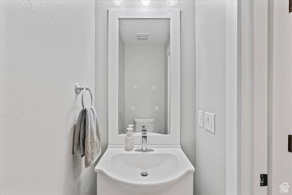 Bathroom featuring vanity