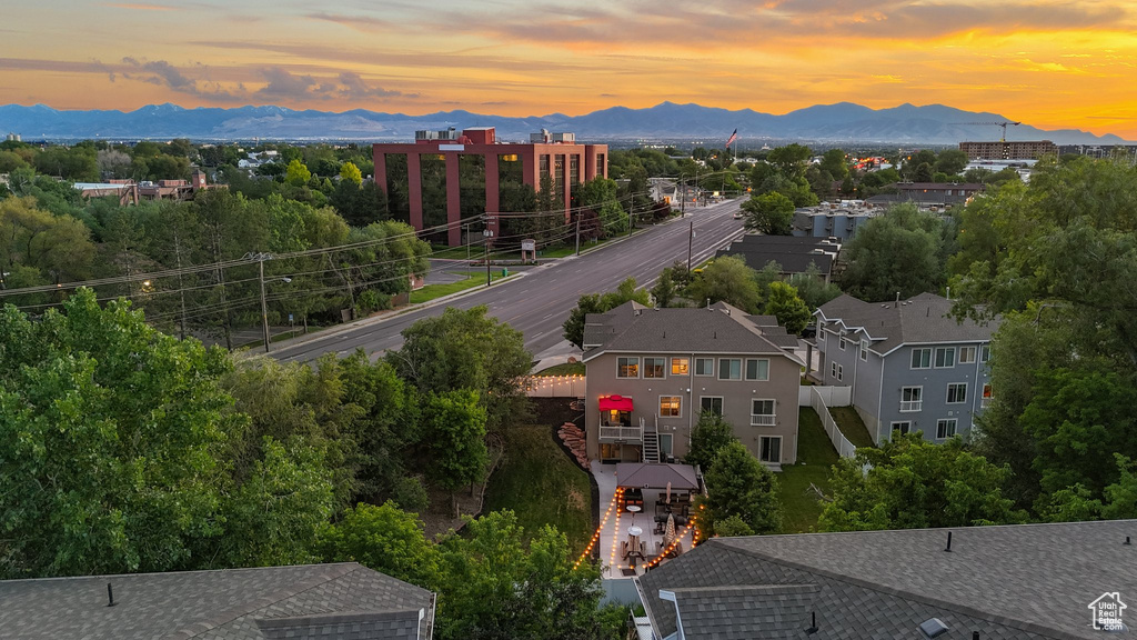 Bird's eye view of mountains