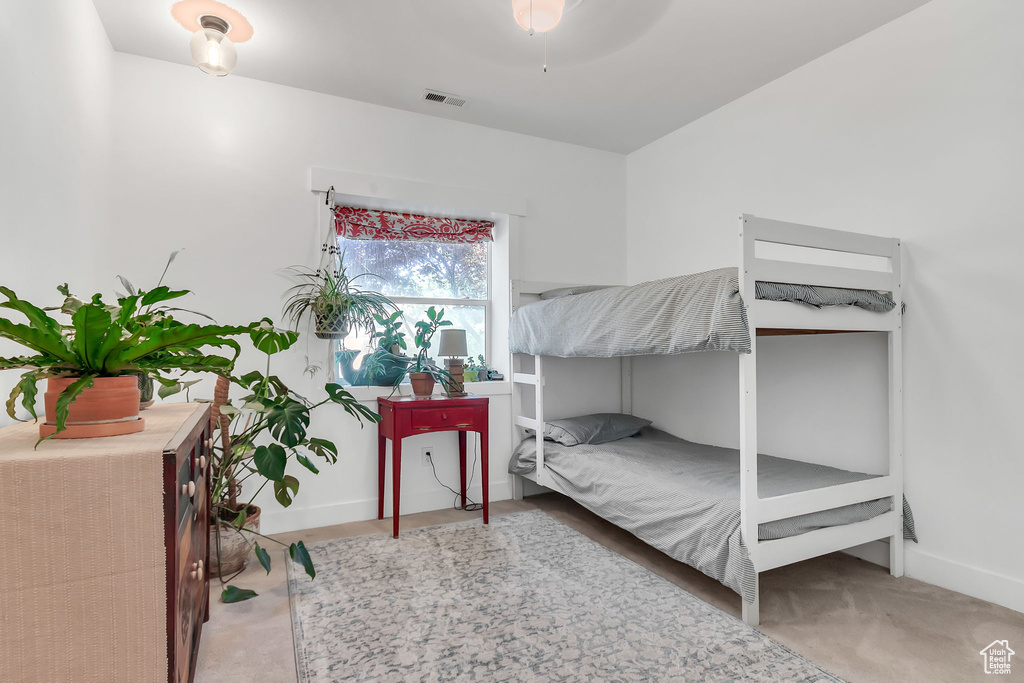 Bedroom with baseboards