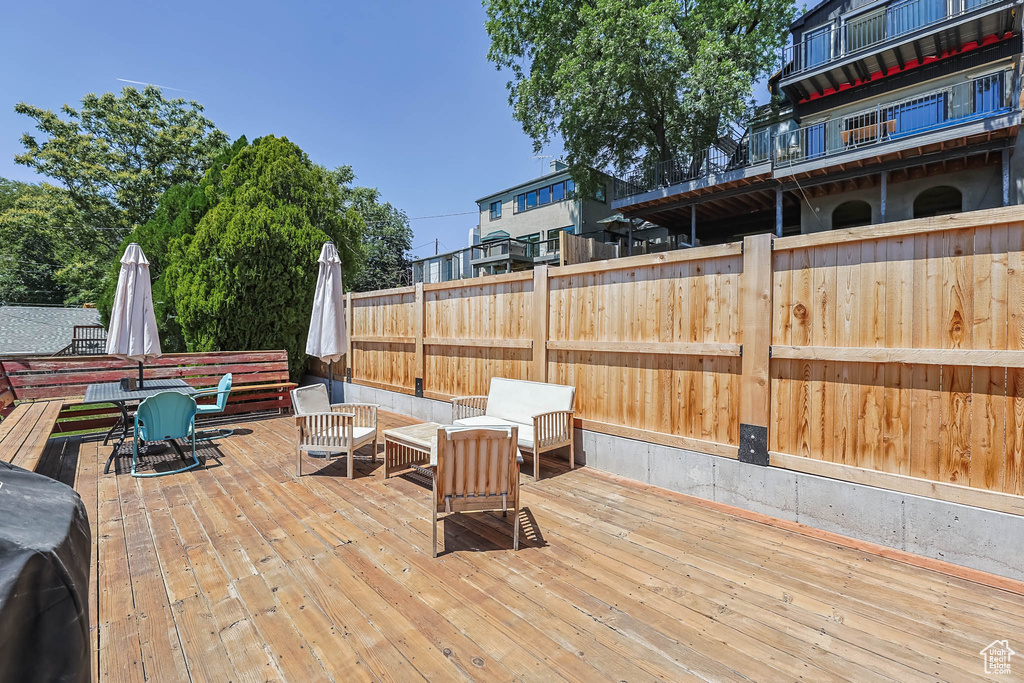 View of deck