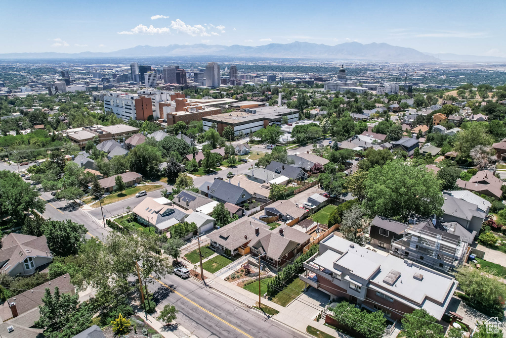 Drone / aerial view of mountains