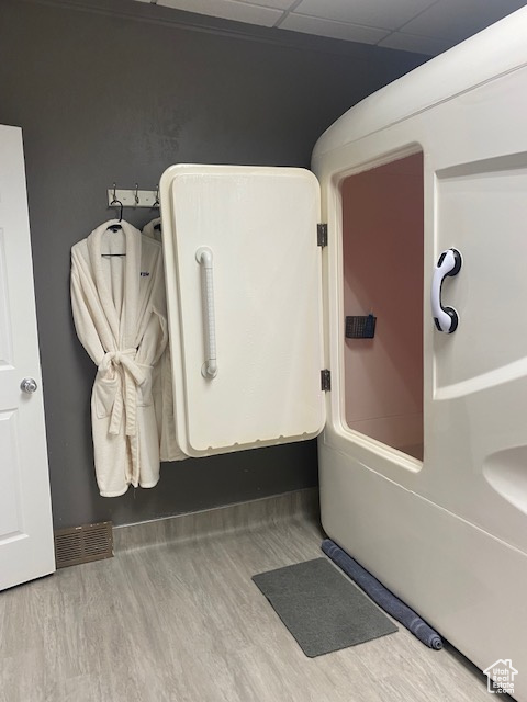 Bathroom featuring wood finished floors