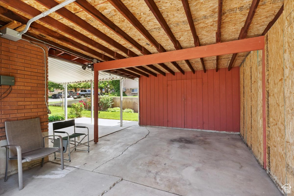 View of patio