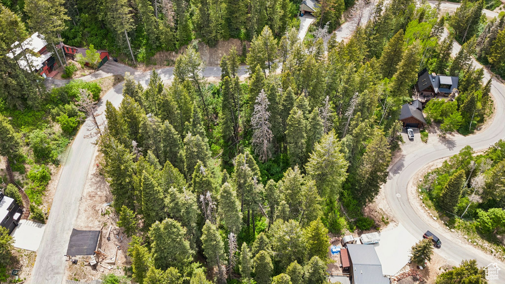 Aerial view of property's location
