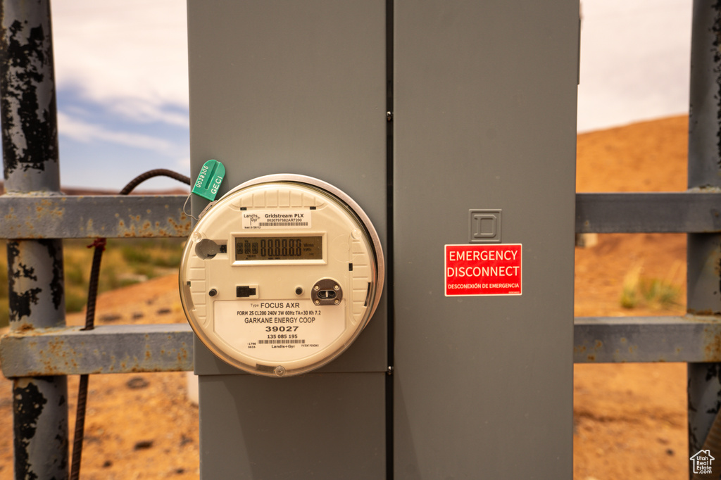 Exterior view of electric meter