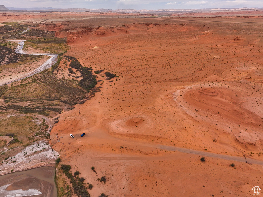 Aerial view of property\\\'s location featuring a desert landscape, rural landscape, and a mountainous background