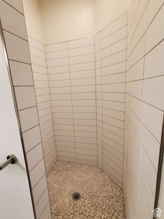 Full bathroom featuring a tile shower