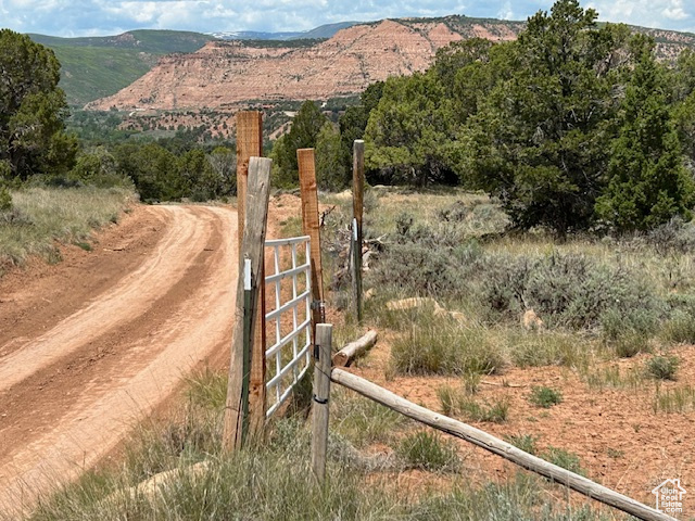Mountain view featuring rural landscape