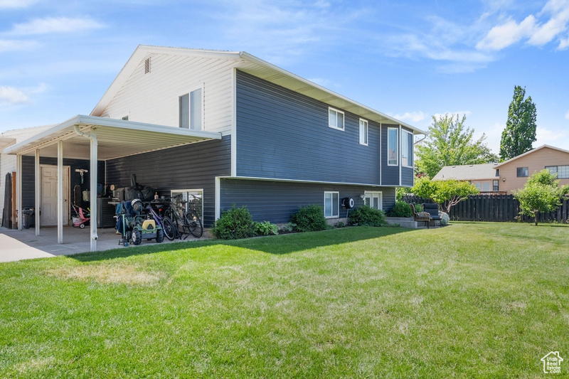 View of rear view of property