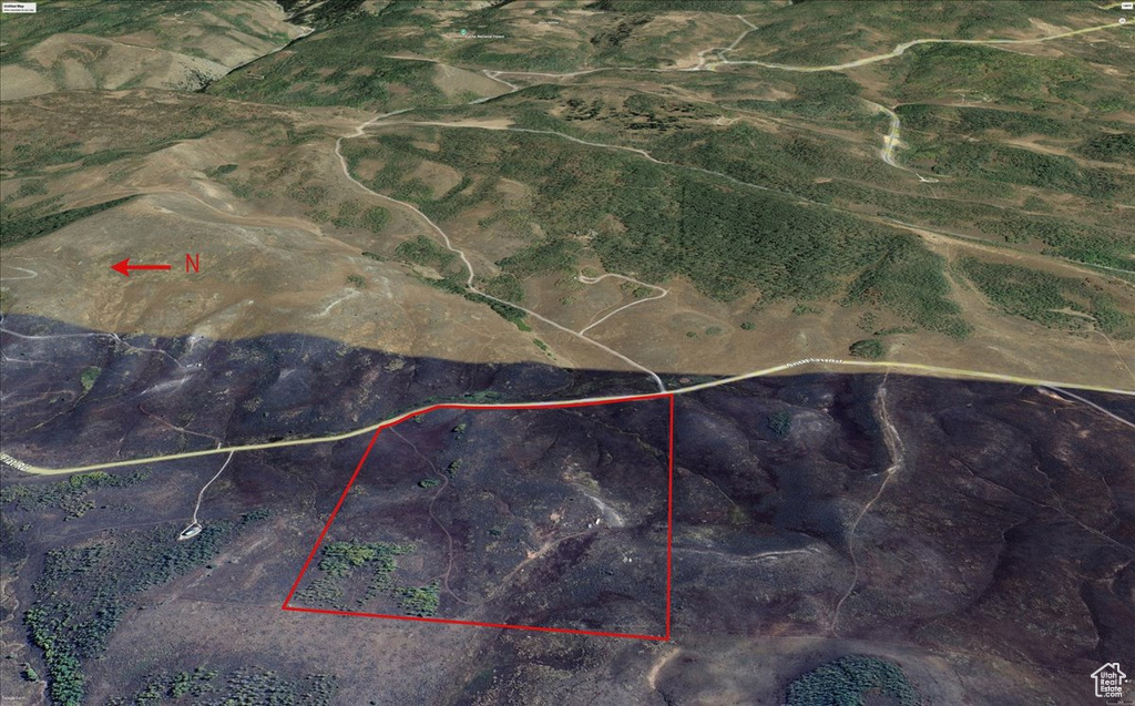 Map / location featuring property parcel outlined