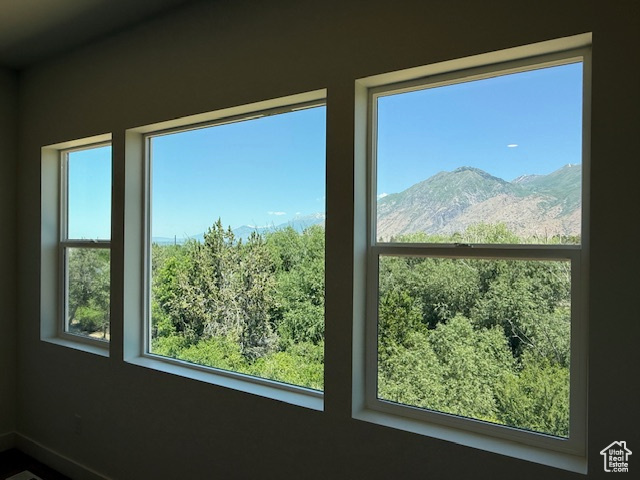 Detailed view of mountains