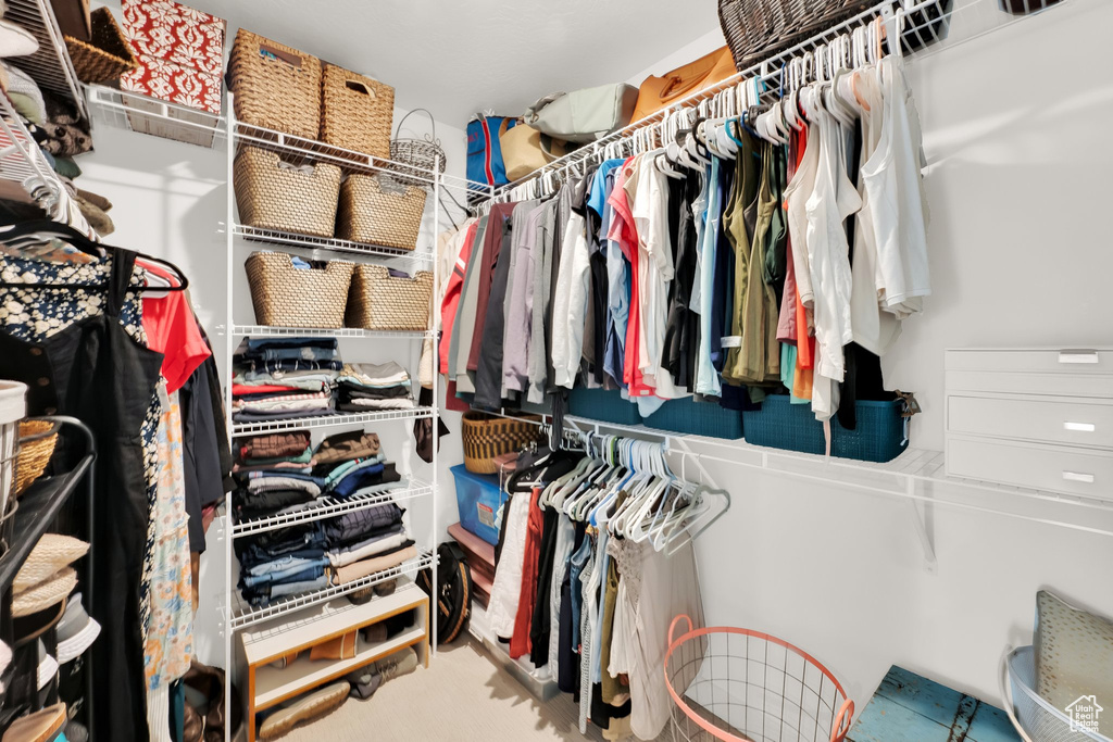 View of spacious closet