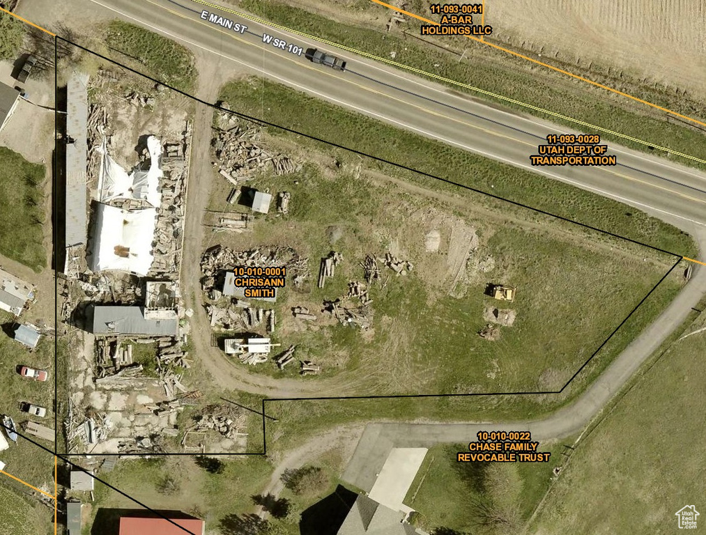 Aerial overview of property\'s location