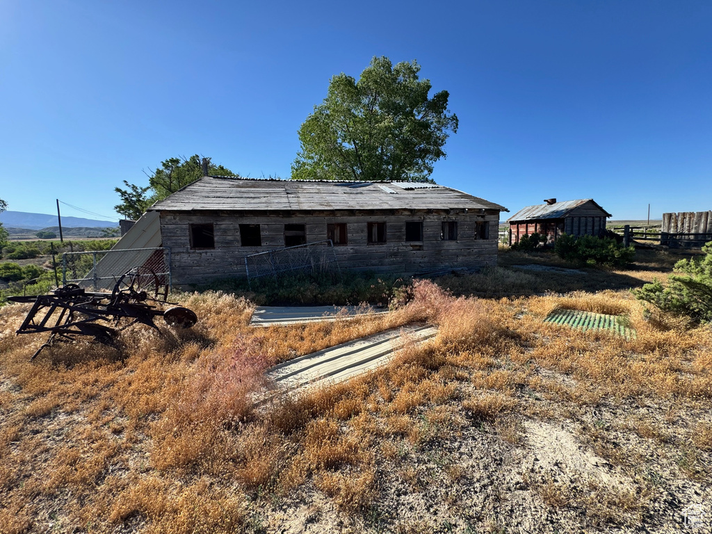 View of back of property