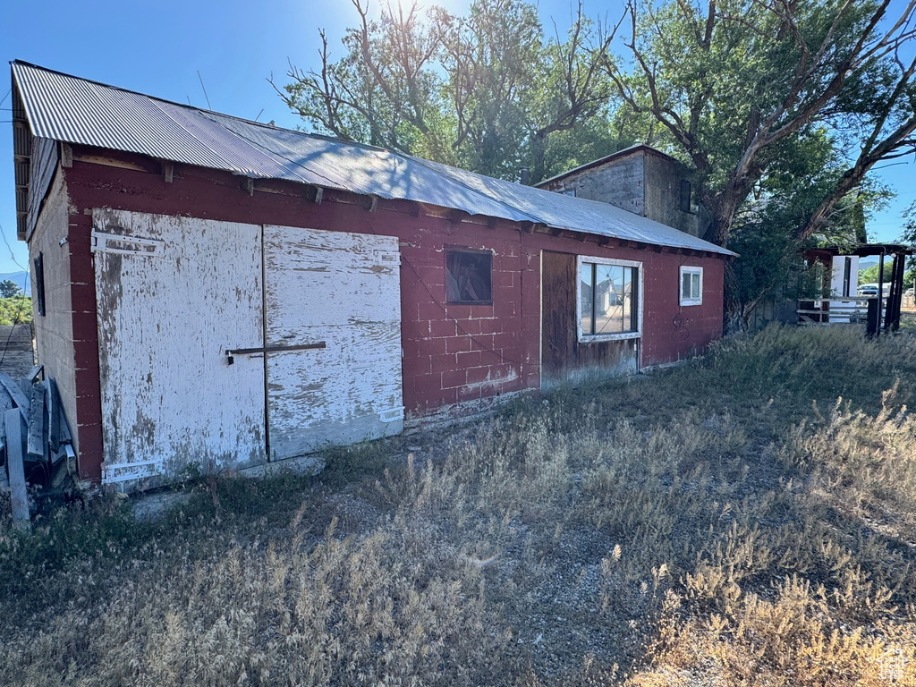 View of outdoor structure