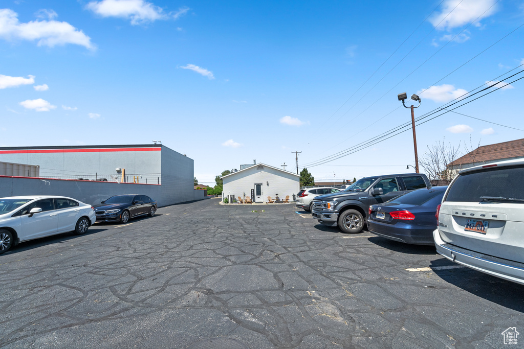View of uncovered parking lot