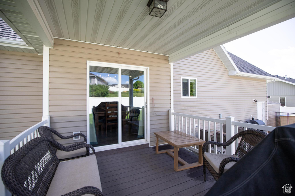 View of deck