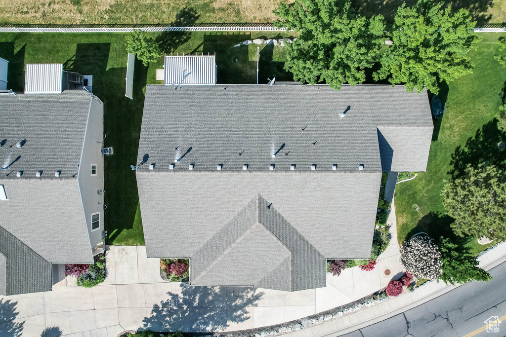 View from above of property