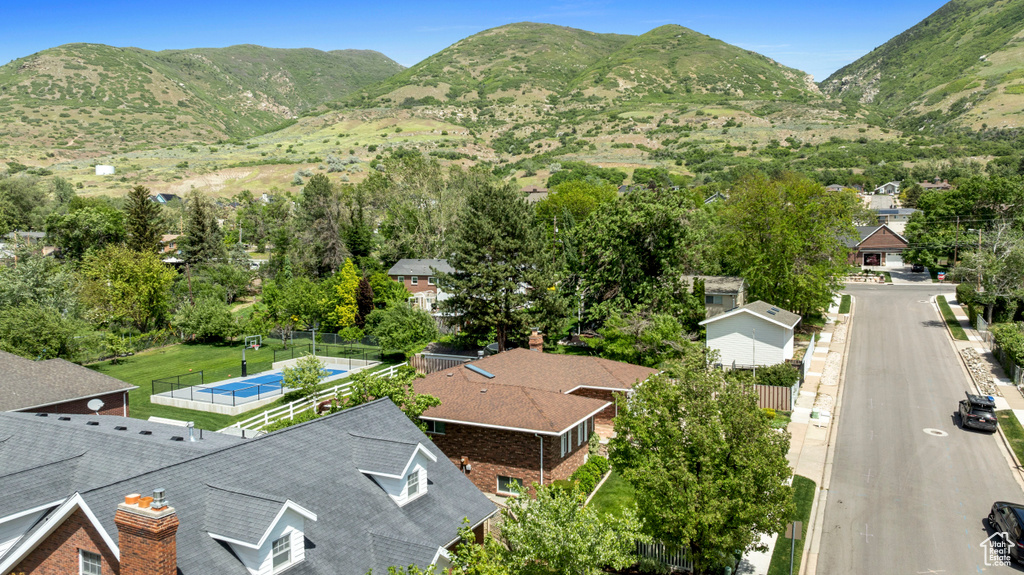 View of mountain background