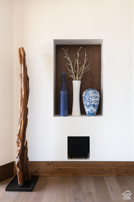 Detailed view of wood finished floors