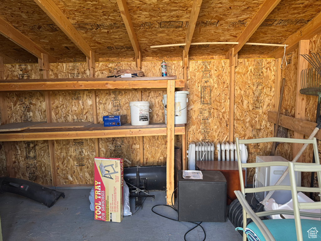 View of storage room