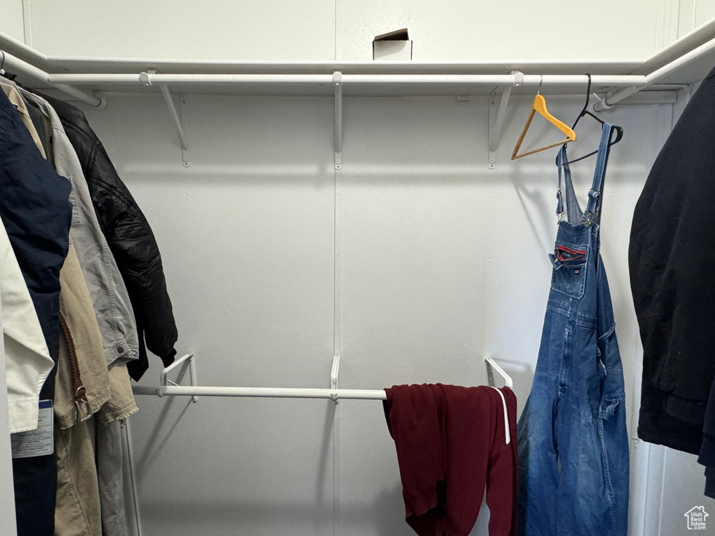 View of spacious closet